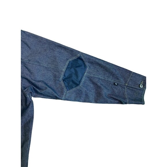 Rocawear Blue and White Denim Zip Up Jean Jacket sz 3xl - Picture 6 of 8